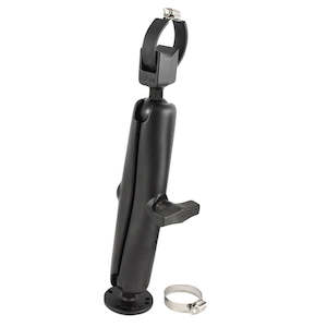 Clamp And Grip Bases: RAM Trolling Motor Stabilizer with Strap Hose Clamp - Long Arm