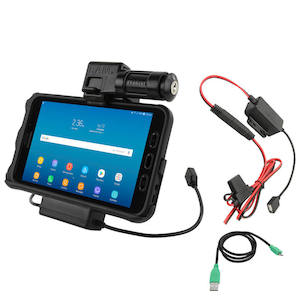 RAM EZ-Roll'r Cradle for Samsung Tab Active2 - Key-Locking Power & Data Cradle