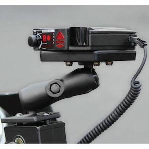 RAM Radar Detector Mount - Power Plate with Reservoir Cover Base - Centered