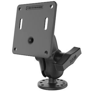 RAM Square 75mm VESA Base Plate - C Series with Short Arm and Round Base