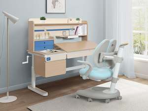 Furniture: ROBIN Kids Study Desk and Chair Set - BLUE