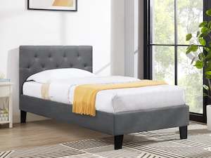 Blane Single Bed - Dark Grey