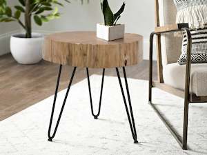 Furniture: MARIN Solid Wood Coffee Table Side Table 45cm