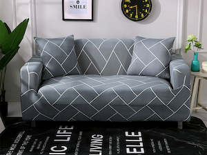 Furniture: 3 Seater Sofa Couch Cover 190-230cm - Stripe