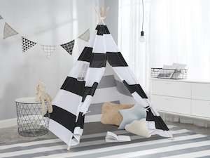 Leni Kids Teepee Kid Play Tent - Stripe Pattern