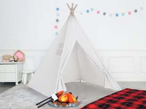 Leni Kids Teepee Kid Play Tent - White