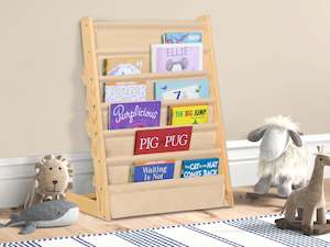 Mapam Wooden Slim Kids Bookcase - Oak