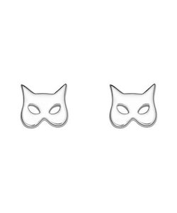 Cat Mask Stud Earrings