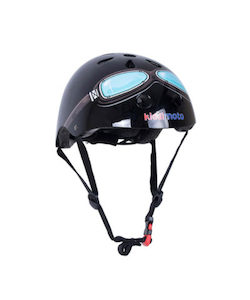 Kiddimoto Black Goggle Bicycle Helmet