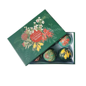 Gift: Set of 6 Baubles - New Zealand Botanicals