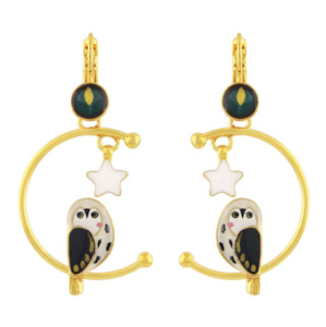 Taratata - Lever Back Owl Earrings