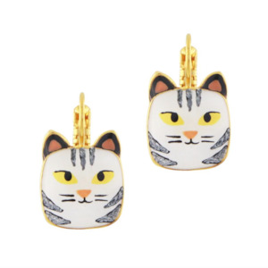 Gift: Taratata - Lever Back Cat Earrings