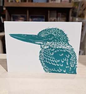 Handmade Greeting Card - Kotare/Kingfisher