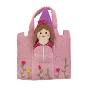 Felt - Princess Finger Puppet  Play Bag