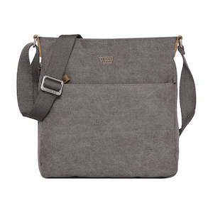 Classic Canvas - Across Body Bag - Charcoal - TRP0236