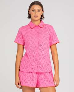 Boom Shankar - Brazil Shirt - Broderie Pink