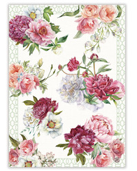 Michel Design Works Blush Peony Tea Towel