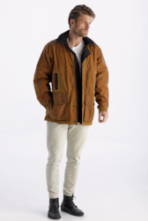 The Hereford Men Oilskin Waterproof Deluxe Coat