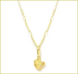 Natural Gold Nugget Necklace