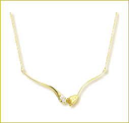 Natural Gold Nugget Necklace