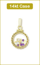 Amethyst 14kt Medium Rope