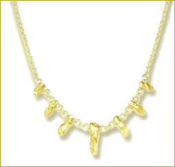 Natural Gold Nugget Necklace