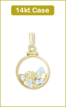 Topaz 14k Large Plain