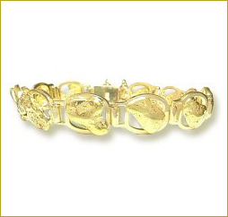 Natural Gold Nugget Bracelet