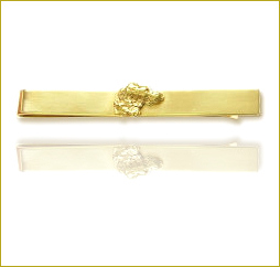 18k Nugget Tie Slide