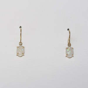 Opal 9ct Yellow Gold Earrings