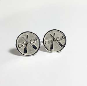 Rowing Sterling Silver Coach Cufflinks