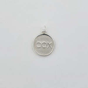 Rowing Sterling Silver Cox Disc