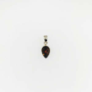 Amber Sterling Silver Pendant