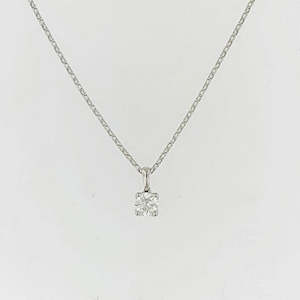 Lab Grown Diamond 18ct White Gold Pendant