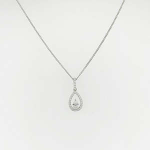 CZ Sterling Silver Necklace