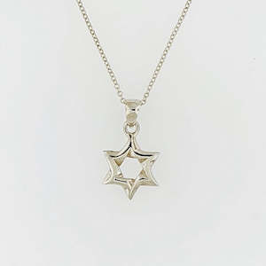 Sterling Silver Star of David Pendant