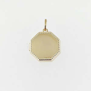 9ct Yellow Gold Locket Pendant