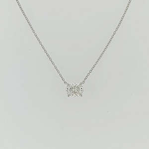 Lab Grown Diamond 18ct White Gold Pendant