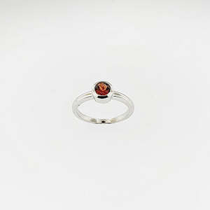 Gold smithing: Garnet Sterling Silver Ring