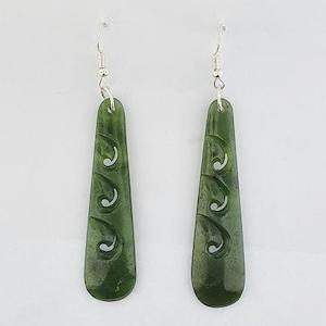 Greenstone Drop Earrings