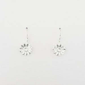 Sterling Silver Daisy Earrings