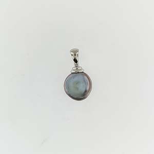 Freshwater Keshi Pearl Sterling Silver Pendant