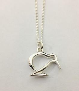 Sterling Silver Kiwi Pendant