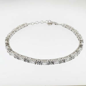 CZ Sterling Silver Tennis Bracelet