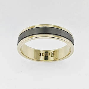 Gold smithing: 9ct Yellow Gold & Tantalum Ring