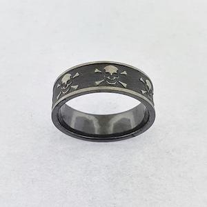 Zirconium Skull Ring