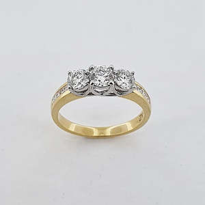 Diamond 18ct Gold Three Stone Ring