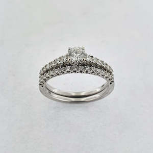 Diamond 18ct Gold Wedding Set