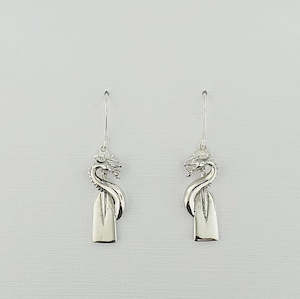 Paddling Sterling Silver Earrings