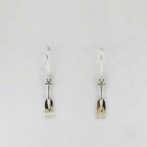 Gold smithing: Paddling Sterling Silver Paddle Earrings